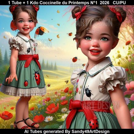 1 Tube Enfant + 1 Kdo Coccinelle du Printemps N°1  2026
