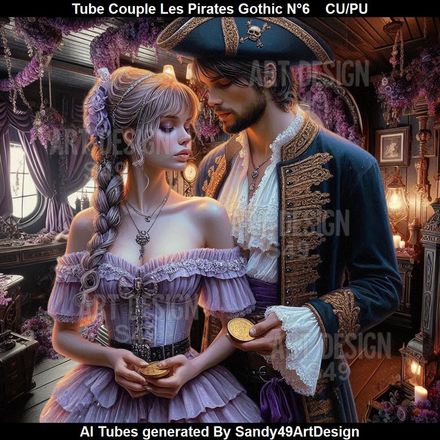 Tube Couple Les Pirates Gothic N°6