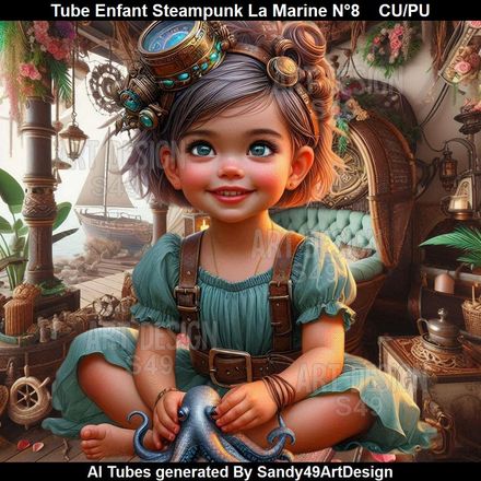 Tube Enfant Steampunk La Marine N°8