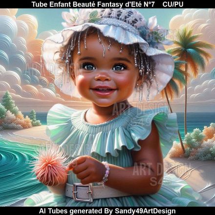 Tube Enfant Beauté Fantasy d&#x27;Eté N°7