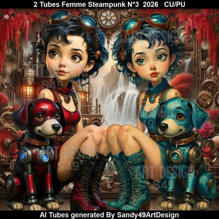 2 Tubes Femme Steampunk N°3  2026