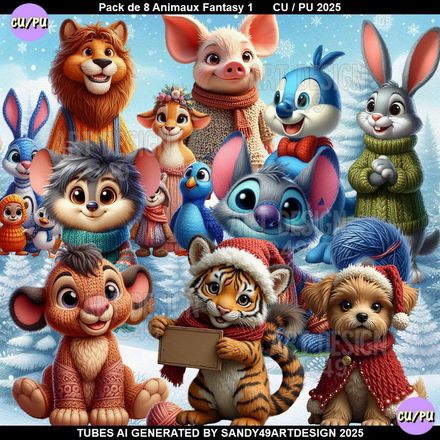 Pack Animaux Fantasy N°1   2025