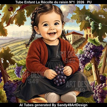 Tube Enfant La Récolte du raisin N°1  2026