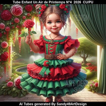 Tube Enfant Un Air de Printemps N°4  2026