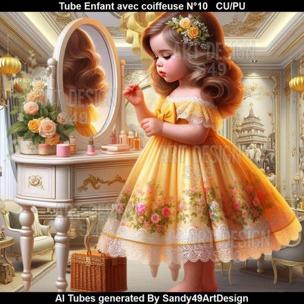 Tube Enfant avec coiffeuse N°10