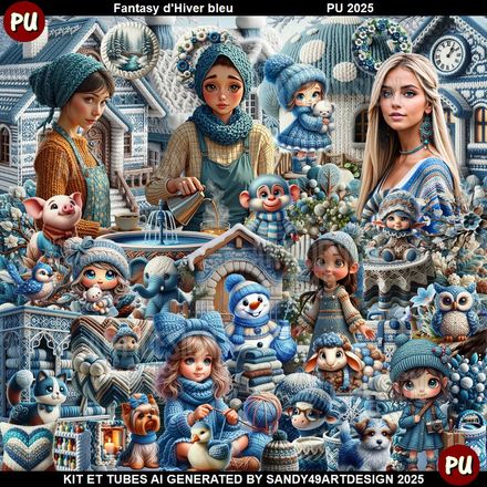 Fantasy Hiver Bleu  2025