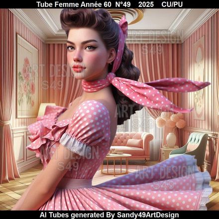 Tube Femme Année 60  N°49    2025