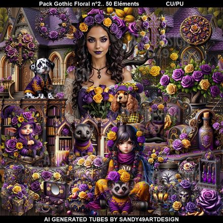 Pack Gothic Floral N°2