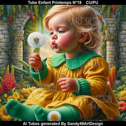 Tube Enfant Printemps N°19