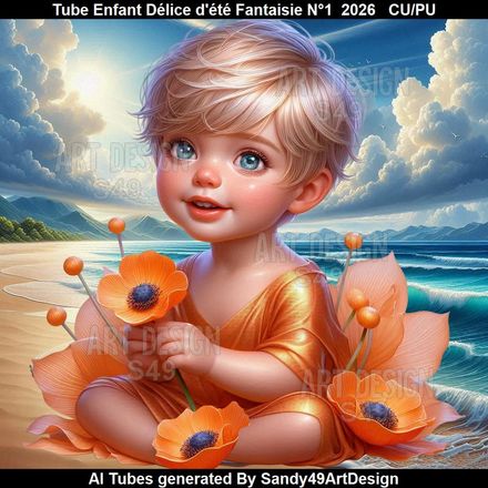Tube Enfant Délice d'été Fantaisie N°1  2026