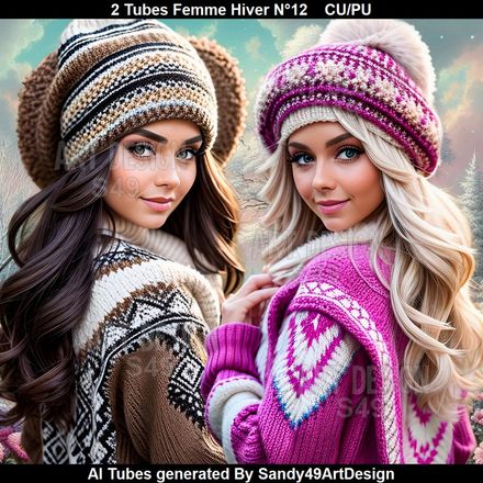 2 Tubes Femme Hiver N°12