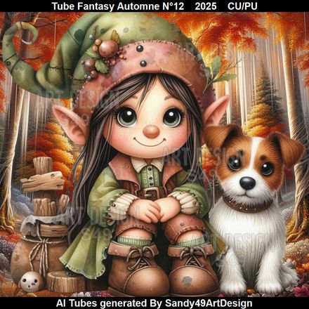 Tube Fantasy Automne N°12    2025