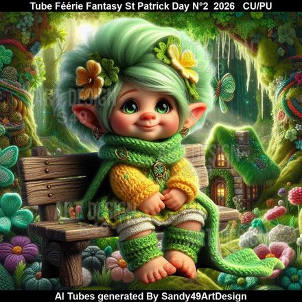 Tube Féérie Fantasy Saint Patrick Day N°2  2026