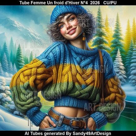 Tube Femme Un Froid d'Hiver N°4  2026