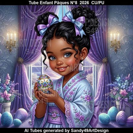 Tube Enfant Pâques N°8  2026