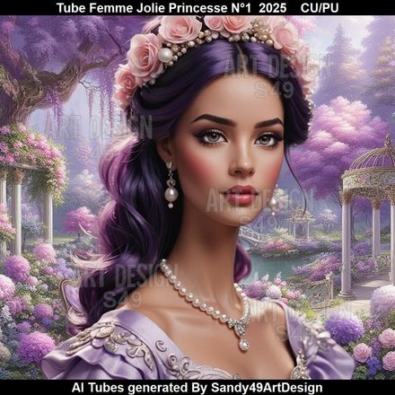 Tube Femme Jolie Princesse N°1   2025