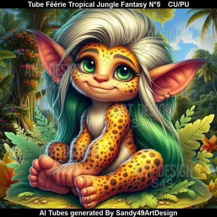 Tube Féérie Tropical Jungle Fantasy N°5