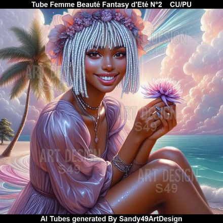 Tube Femme Beauté Fantasy d&#x27;Eté N°2