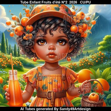 Tube Enfant Fruits d'été N°2  2026