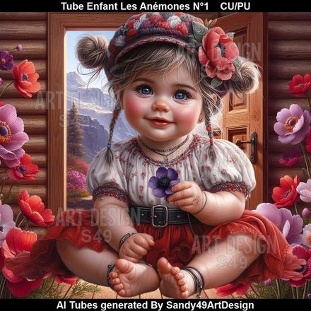 Tube Enfant Les Anémones N°1