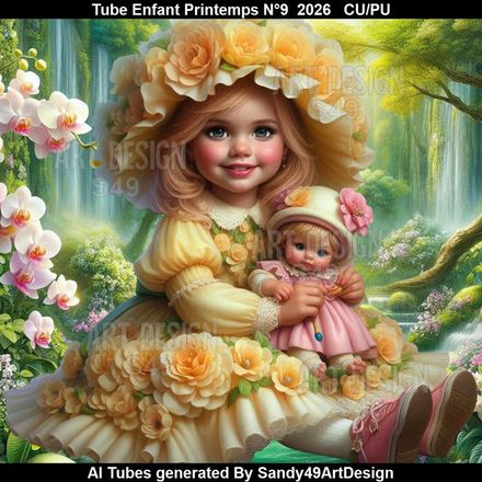 Tube Enfant Printemps N°9  2026