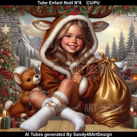 Tube Enfant Noël N°8