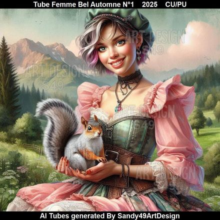 Tube Femme Bel Automne N°1    2025