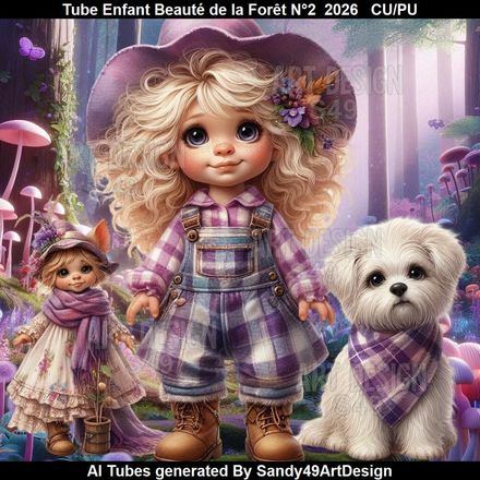 Tube Enfant Beauté de la Forêt N°2  2026