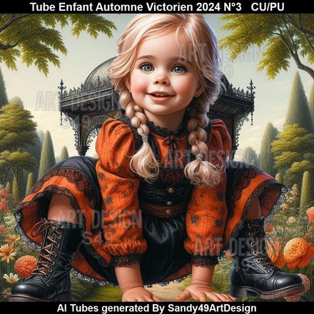 Tube Enfant Automne Victorien 2024 N°3