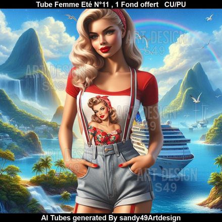 Tube Femme Eté N°11
