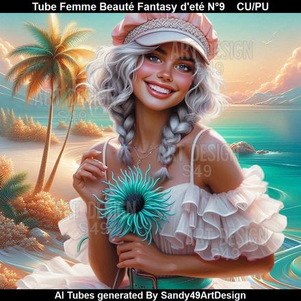 Tube Femme Beauté fantasy d&#x27;Eté N°9