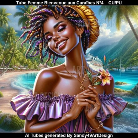 Tube Femme Bienvenue aux Caraïbes N°4