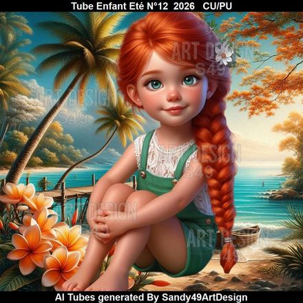 Tube Enfant Eté N°12  2026