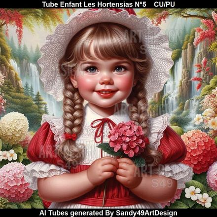 Tube Enfant Les Hortensias N°5