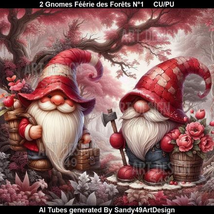 2 Gnomes Féérie des Forêts N°1