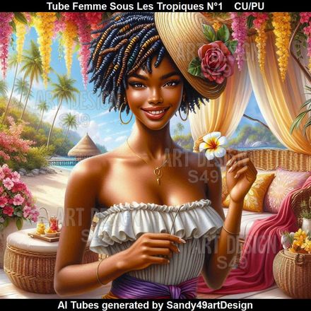 Tube Femme Sous les Tropiques N°1