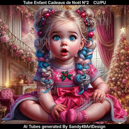 Tube Enfant Cadeaux de Noel N°2