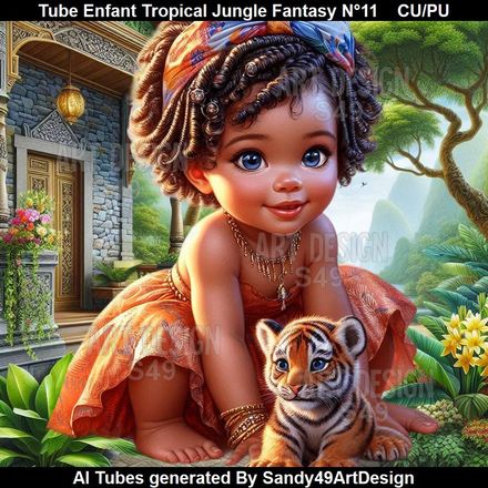 Tube Enfant Tropical Jungle Fantasy N°11