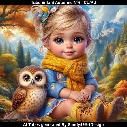 Tube Enfant Automne N°6
