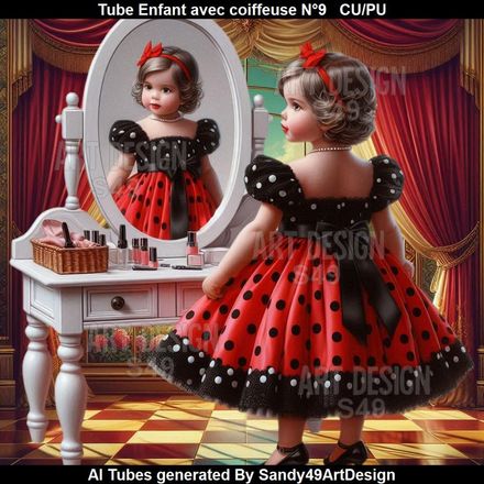 Tube Enfant avec coiffeuse N°9