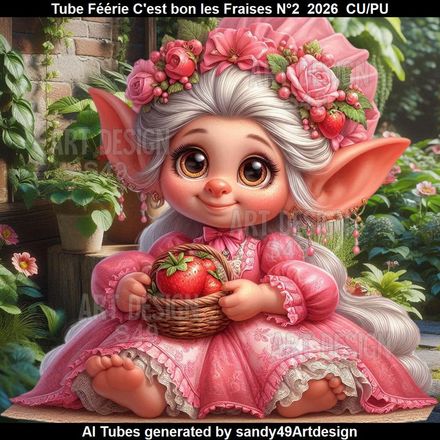 Tube Féérie C'est bon les Fraises N°2  2026