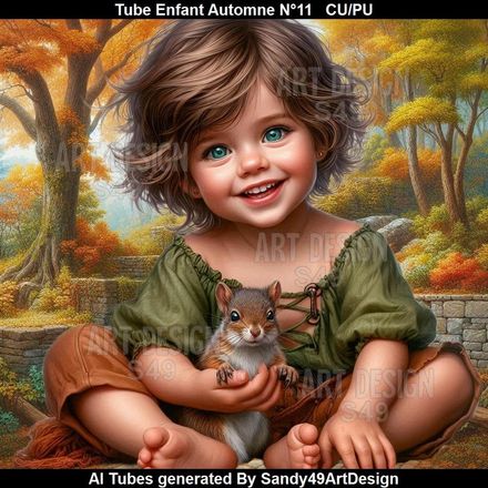 Tube Enfant Automne N°11