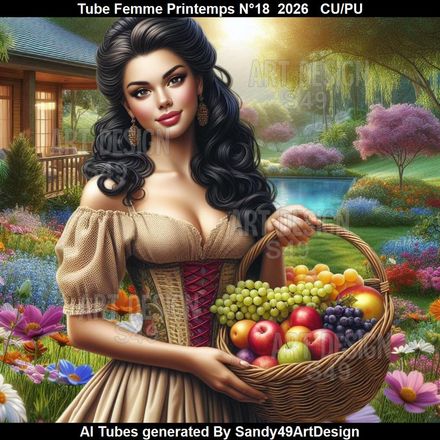 Tube Femme Printemps N°18  2026