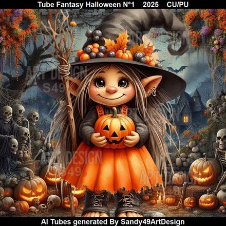 Tube Fantasy Halloween N°1    2025