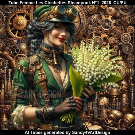 Tube Femme Les Clochettes Steampunk N°1  2026