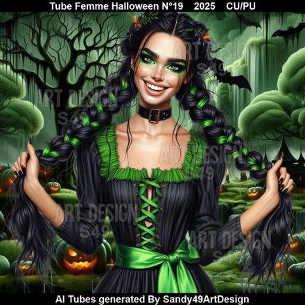 Tube Femme Halloween N°19    2025