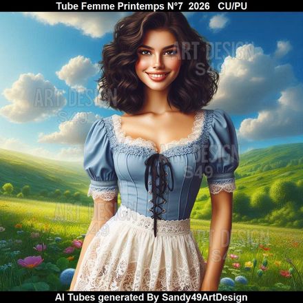 Tube Femme Printemps N°7  2026