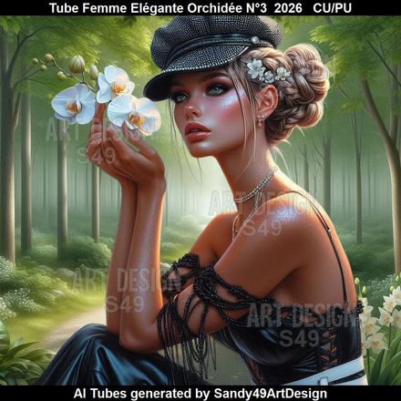 Tube Femme Elégante Orchidée N°3  2026