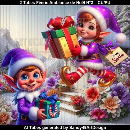 2 Tubes Féérie Ambiance de Noël N°2