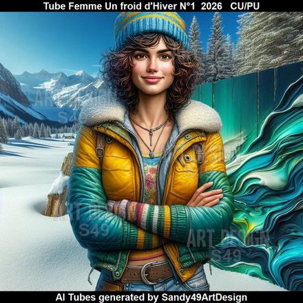 Tube Femme Un Froid d'Hiver N°1  2026